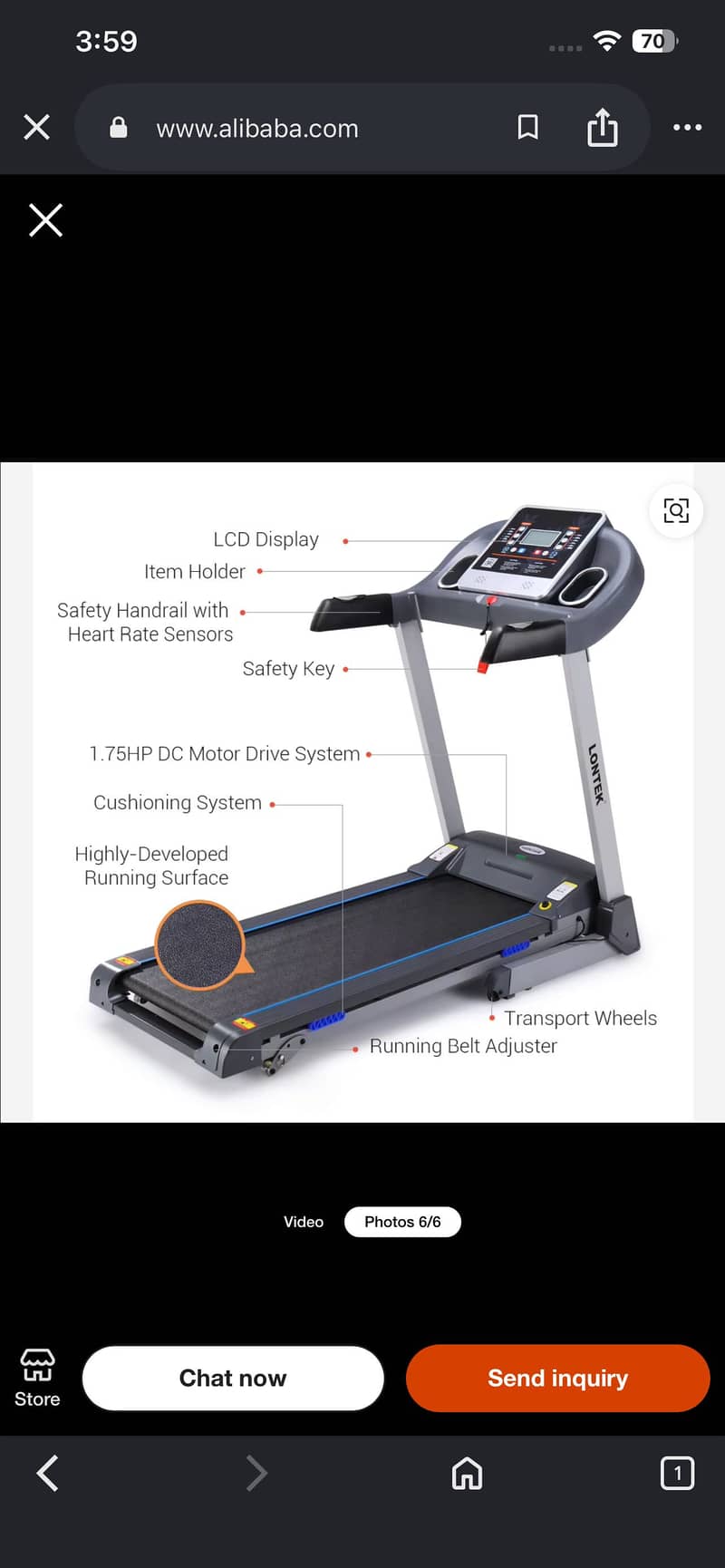Treadmill , running machine, exercise machine 4