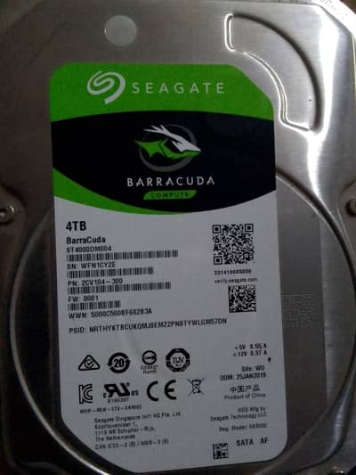 4tb harddisk seatag ki bilkul ok hai