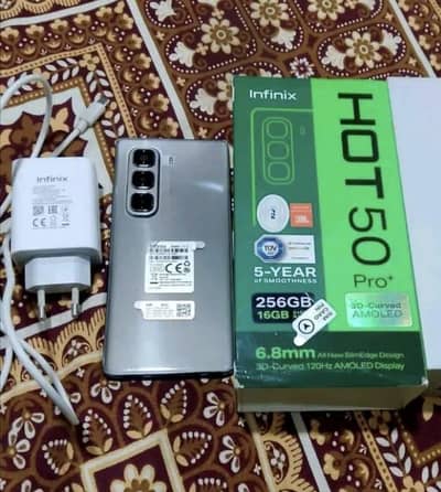 Infinix Hott 50 Pro plus 16/256 gb Complete Box urgent sale