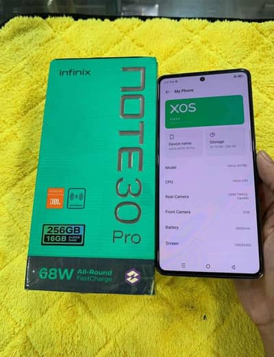 infinix Note 30 Pro 16 256 GB memory PTA approved 0304.2341. 677