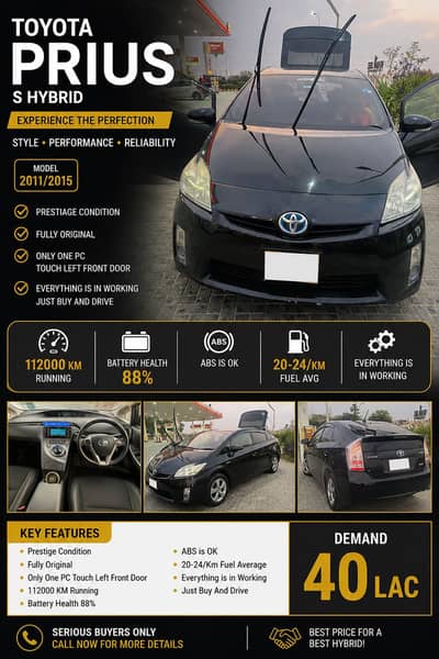 Urgent Sale Prius 2015
