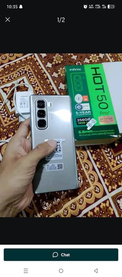 Infinix Hott 50 Pro plus 16/256 gb Complete Box urgent sale