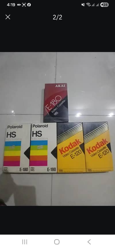 Empty New vedeo cassetes for sale