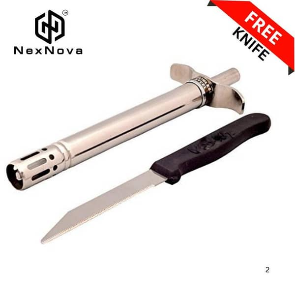 Lighter for Gas Stove-Mettalic Kitchen Lighter for Ignition with Spark NO FUEL NEEDED with Free Knife