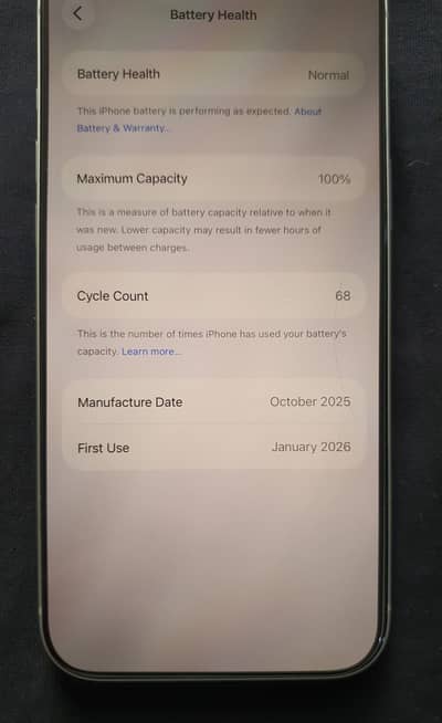 iPhone 17 Pro Max 256GB Sim Time Used
