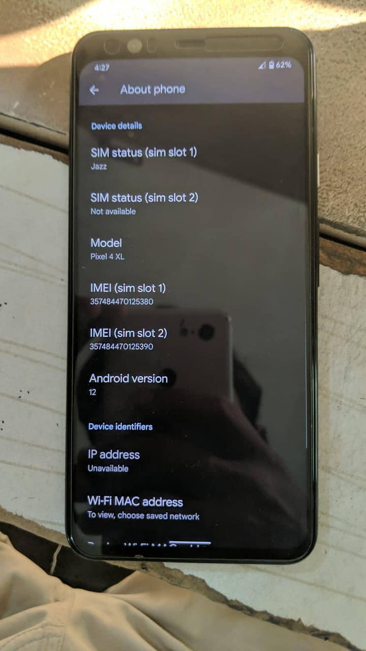 Google pixel 4xl 6