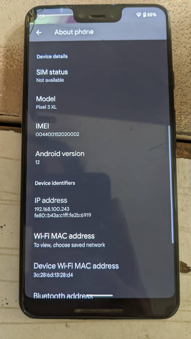 Google pixel 3xl 5