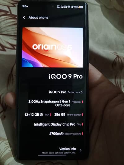 Vivo Iqoo 9pro 12/256