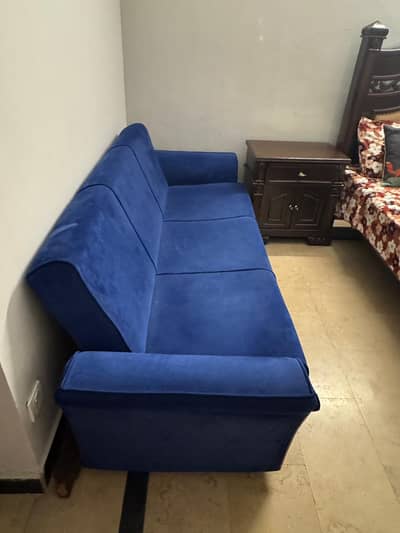 Sofa cum bed - 3 seater sofa set - Center table