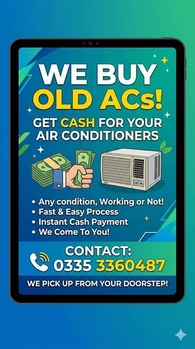 Ac / old ac / used ac / purchaser