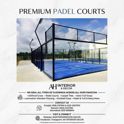 Sports flooring - Artificial grass - Astro Turf - Grass - Padel court