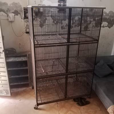 Birds cage/ Iron cage/3 portion available for sale