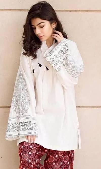 Women Embroidered White dress