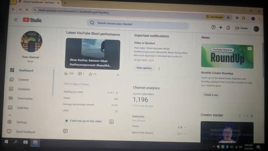 YouTube channel for sell