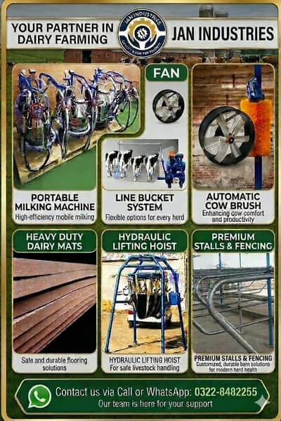 Prices of Showering/Dairy Fans/Mist/bunker/Milking Machines