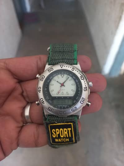 sports watch dual time. read add