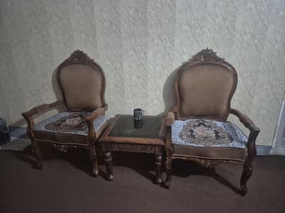 Wooden Chairs and Table