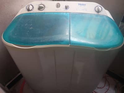 Haier semi automatic Washing + dryer 8kg