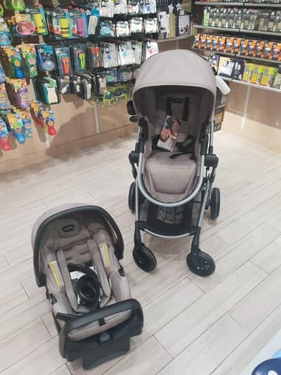 Even Flo troller and car seat combo