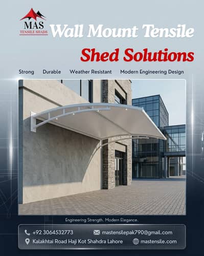Pole parking shed l Garage shed l Car roof l Tensile porch shade price