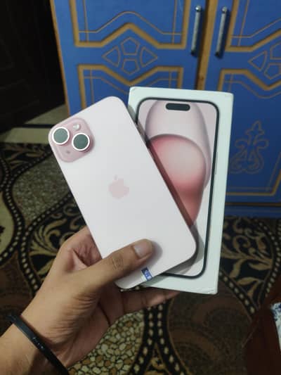 IPHONE 15 128GB JV WITH BOX 100 HEALTH UNDER APPLE WARRANTY