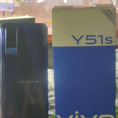 vivo y51s use phone 10 by 10 condition  price 27000
