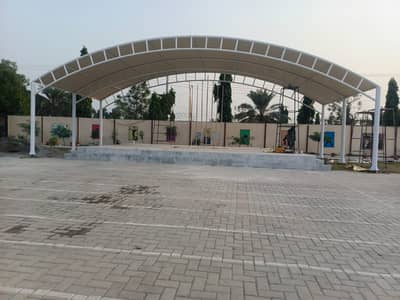 Dome shade - Car roof shade - Hyper shade - Tensile garage shade