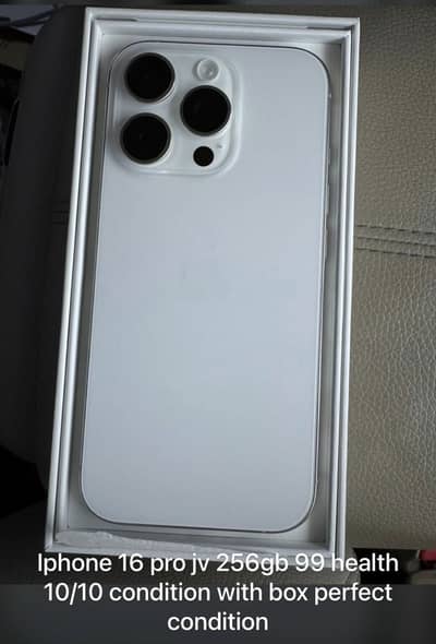 iPhone 16 pro jv 256gb with box