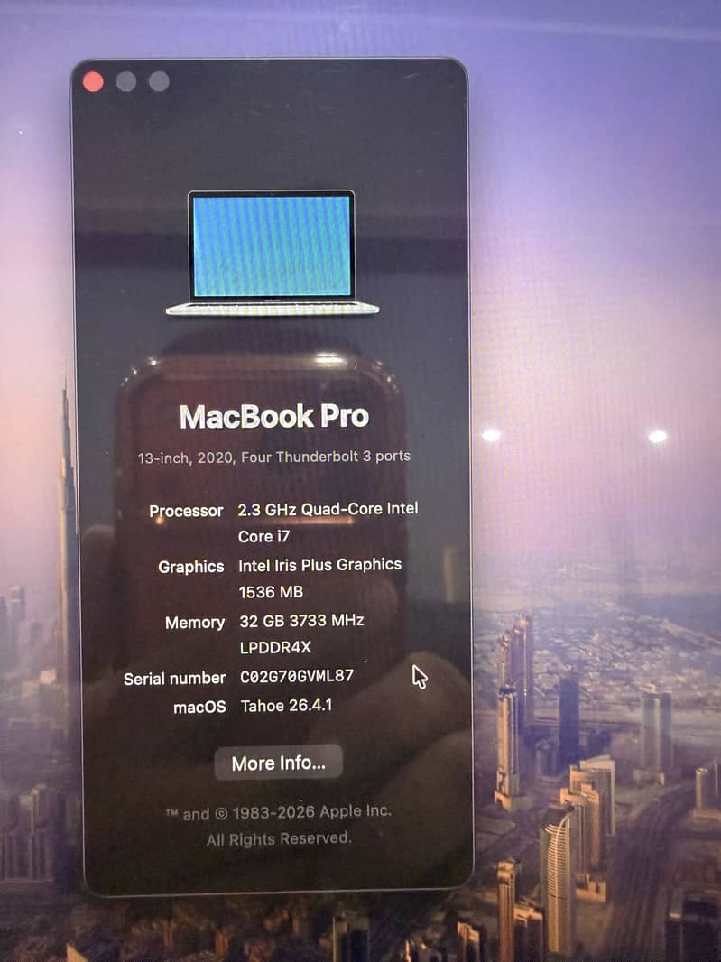 Macbook pro intel 2020 2
