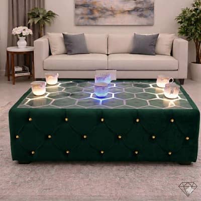 Touch Led Coffee Center Table