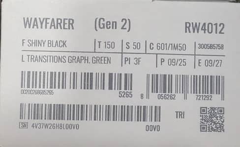 Rayban Meta Gen 2 Wayfarer Smart Glasses