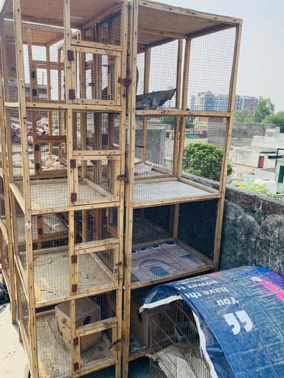 wooden cage