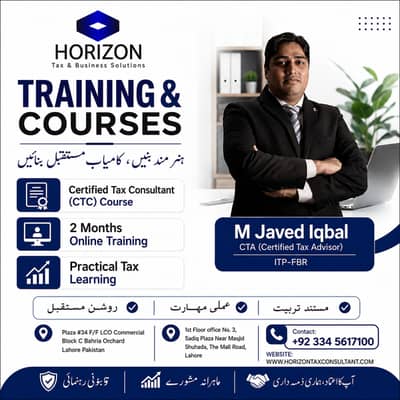 Certified Tax Consultant Course Pakistan, CTC Course, FBR Tax Training