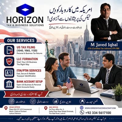 Online US Tax Consultant, IRS Tax Filing, US Business Setup Services
