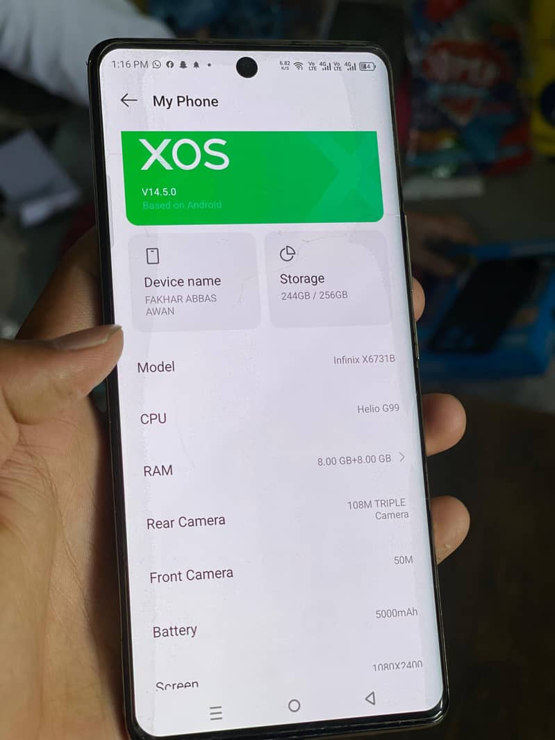 infinx zero 30 8 256 3