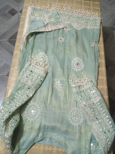 3 peice mirror work embroidery dress