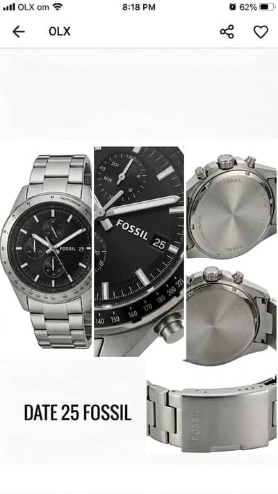 Fossil Chronograph Watch (Japan Movement) - Excellent Condition