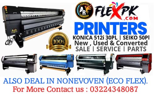 Konica 512i 30pl Grando Flex Machine Available all flex Machine parts