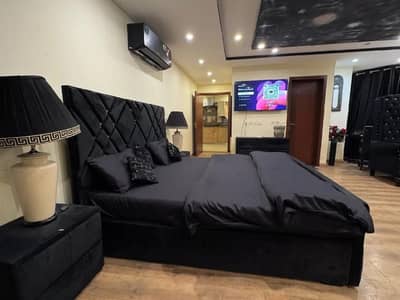 Daily basis, and weekly basis One bedrooms fully furnished luxury apartments available for rent Gulberg greens Islamabad