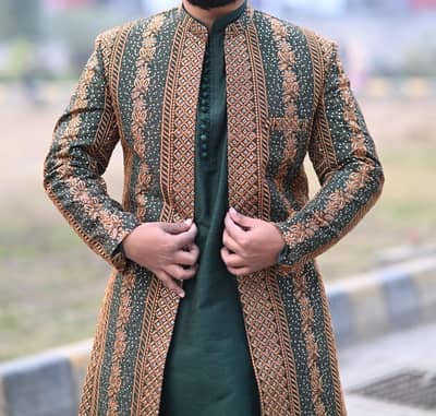 Mehndi Dress fully embroidered