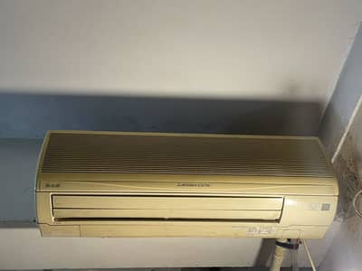Mitsubishi ac 1 ton only indoor or outdoor no extra accessories