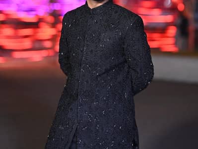 sherwani - Kat Dana work (Moti)
