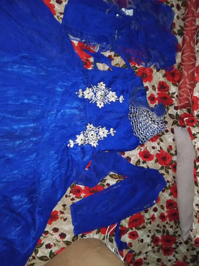 Royal blue Fancy Maxi/Frock Beautiful party wera