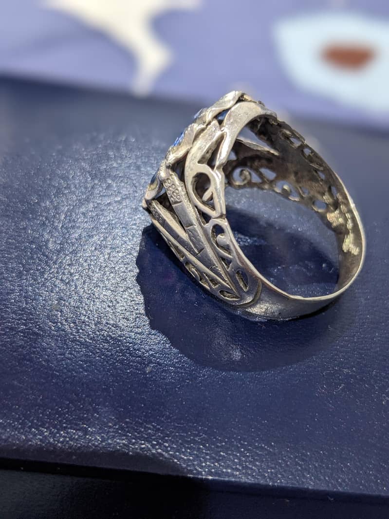 Ceylon Neelam and Ruby Ring 2