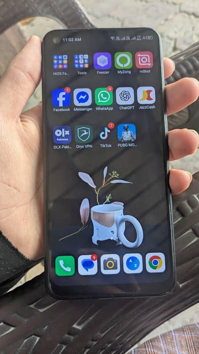 Tecno spark7 pro. 4.64. original pta Dubal sim with box and charger