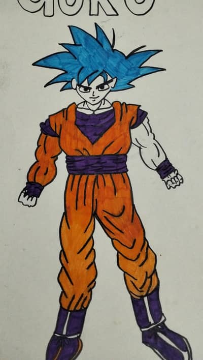 Goku Drawing in Ultra Istant