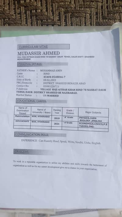 Subject: Fresh Candidate Available for Job (Immediate Join)