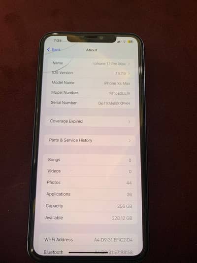 Iphone Xs Max converted