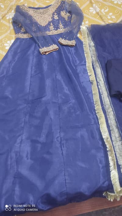 formal blue maxi