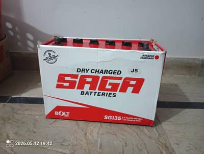Saga 12v 100AH 15 plates under warranty